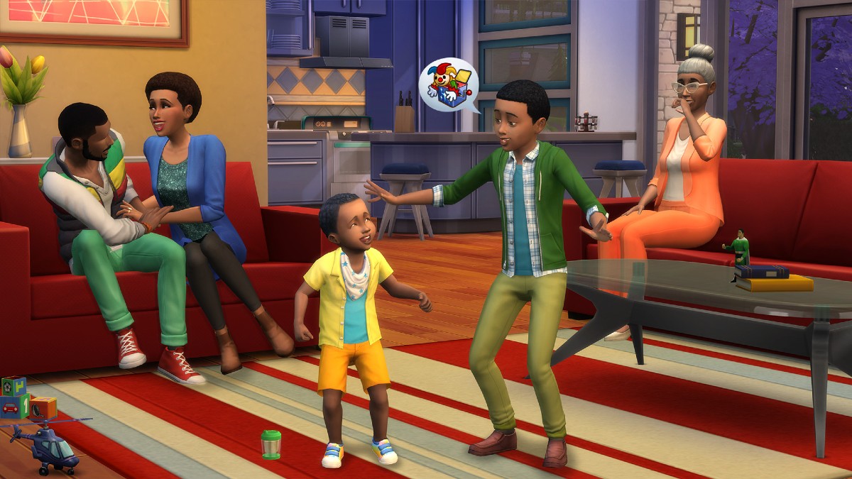 A family of Sims.