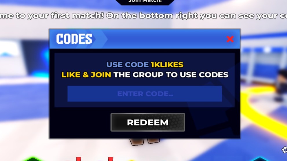 Blue Lock Rivals code textbox